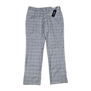 Tommy Hilfiger Men's 36x30 NWT Grey Blue Plaid Slacks Flex Tate Pants